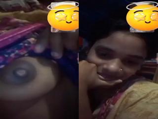 Desi Village Girl Shows Her Boobs On VC part 2
