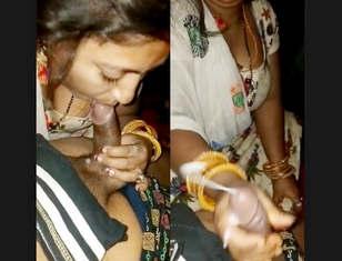 Bihari Bhabhi giving blowjob to devar