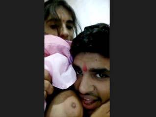 Sexy Desi Girl boobs Sucking By Lover