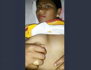 Sexy Bhabhi Boobs Pressing By Lover