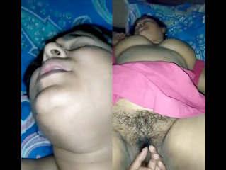 Hot and fatty bhabhi Enjoying fingering by lover