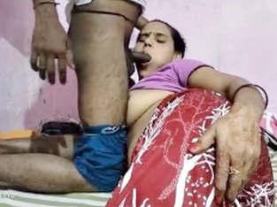 Desi Village Bhabhi Blowjob And Fucked