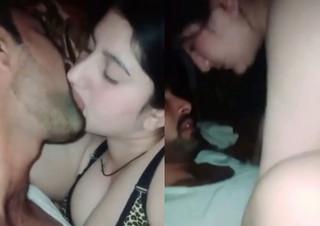 Horny Couple Kissing Boob Sucking And Fucking Hard