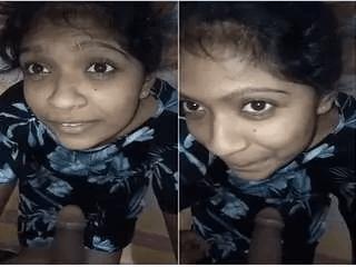 Cute Lankan Girl Blowjob