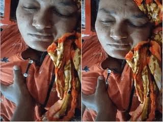Desi Sleeping Mature Wife Boobs Video Record By Dewar Part 1