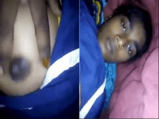 Horny Village Girl Record her Fingering Video For Lover