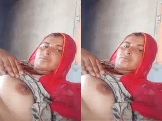 Horny Village Bhabhi Shows her Boobs and Pussy part 3