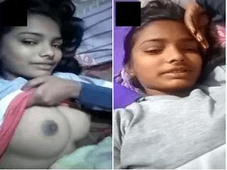 Cute Desi Girl Shows Her Boobs