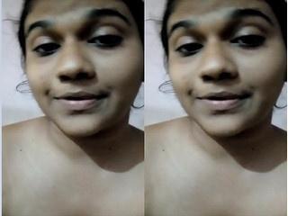 Cute Desi girl Shows her Nude Body TO Lover On VC part 2