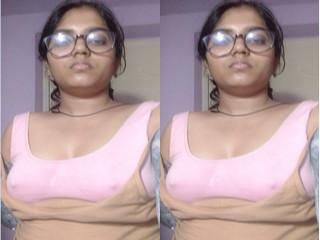 Shy Desi Girl Shows Boobs