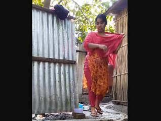 Desi Village Bhabi Bathing Secretly Captured 2 ClipMerged