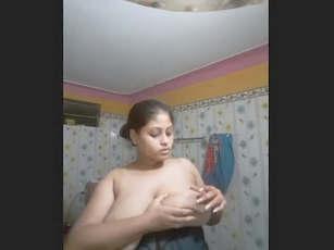 Smoking Bhabhi showing her super big boobs