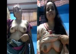 Desi bhabhi showing her nude boobs all clips full video