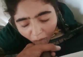 Paki babe taking cum in mouth