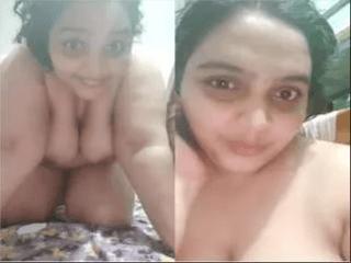 Horny Desi Bhabhi Showing her Boobs and Pussy