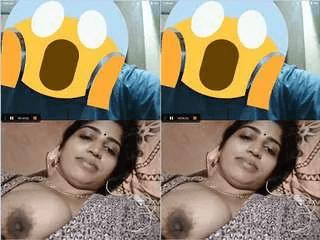 Desi Bhabhi Showing Her Boobs To Lover On Video Call Part 2