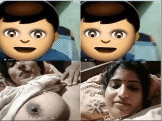 Desi Bhabhi Showing Her Boobs To Lover On Video Call Part 1