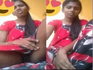 Cute Tamil Girl Shows Her Pussy