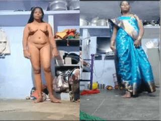 Desi Village Tamil Bhabhi Shows her Nude Body Part 4