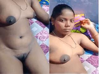 Desi Village Tamil Bhabhi Shows Her Boobs and Pussy Part 2