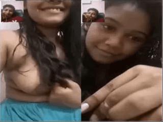 Cute Bangla Shy Girl Shows her Boobs on Video Call