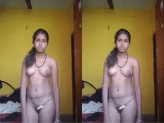Cute Tamil Girl Shows her Nude Body Part 3