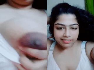 Sexy Desi Girl Shows her Boobs and Big Ass Part 1