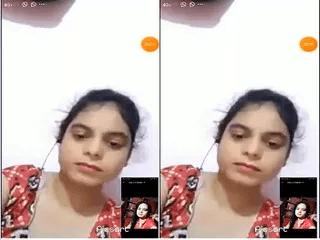 Desi Girl Shows her Boob on Vc Part 1