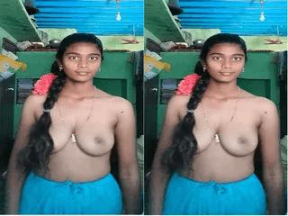 Desi Tamil Village Girl Shows her Nude Body part 6