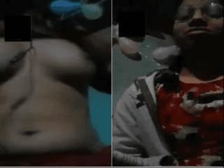 Shy Bangla Girl Shows Her boobs On VC