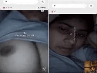 Desi Girl Shows Her Boobs on Video Call