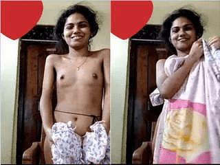 Shy Mallu Girl Shows Her Boobs and Pussy