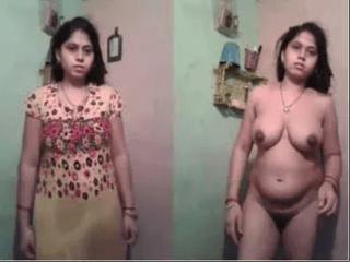 Desi Wife Strip Cloths and Bathing