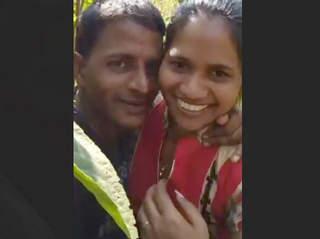 Desi Girl Boobs suck and smooch by Bf in jungle