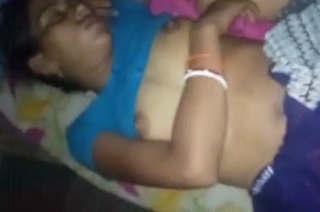 Sleeping bhabhi nude captured by husband