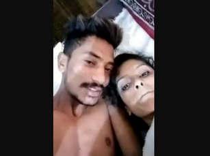 Desi young lover recorded before sex in hotel room