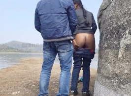 Desi Couple Romance and OutDoor Fucking