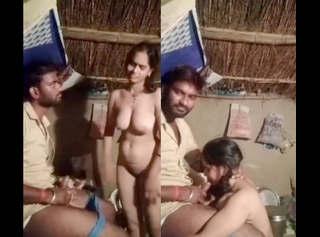 Village bhabi shy to give blowjob