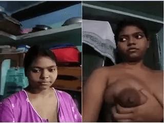Desi Village Boudi Showing Her Boobs and Pussy Part 1