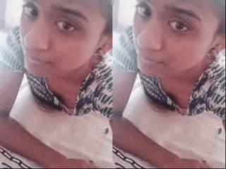 CUte Tamil Girl with Lover On Video Call