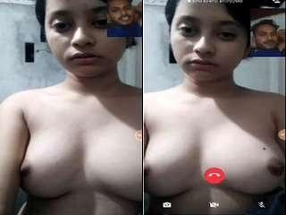 Cute Desi Girl Showing Her boobs and Pussy On VIdeo Call