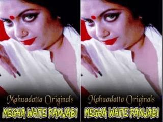 Fitst On Net Megha White Panjabi