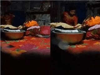 Desi Village Girl Changing Her Cloths Record On Hidden Cam