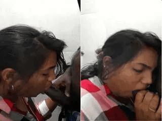 Cute Desi Girl Sucking Lover Dick