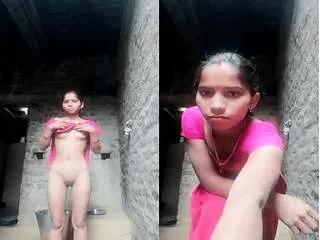 Village Bhabhi Shows Boobs and Pussy