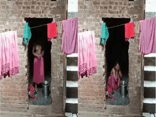 Desi Bhabhi bathing Record In Hidden Cam Part 2