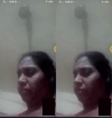 Desi Aunty Shows her Boobs and Pussy On VC Part 2