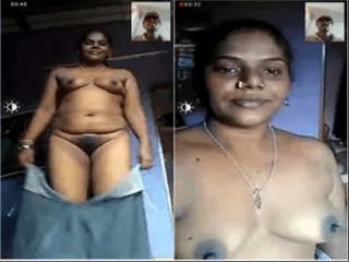 Tamil Bhabhi Shows Her Boobs and Pussy