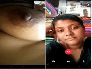 Desi Village Girl Shows Her Boobs On VC