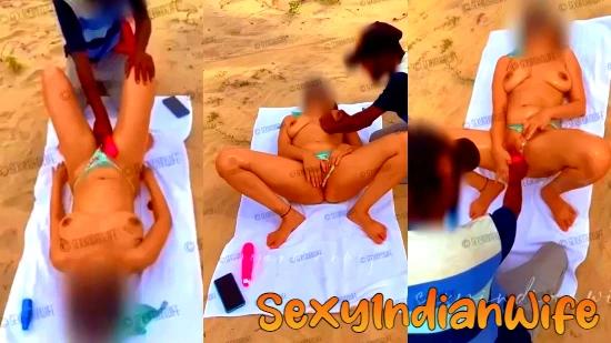 Nude Massage in the Beach SexyIndianWife Fansly Short Film